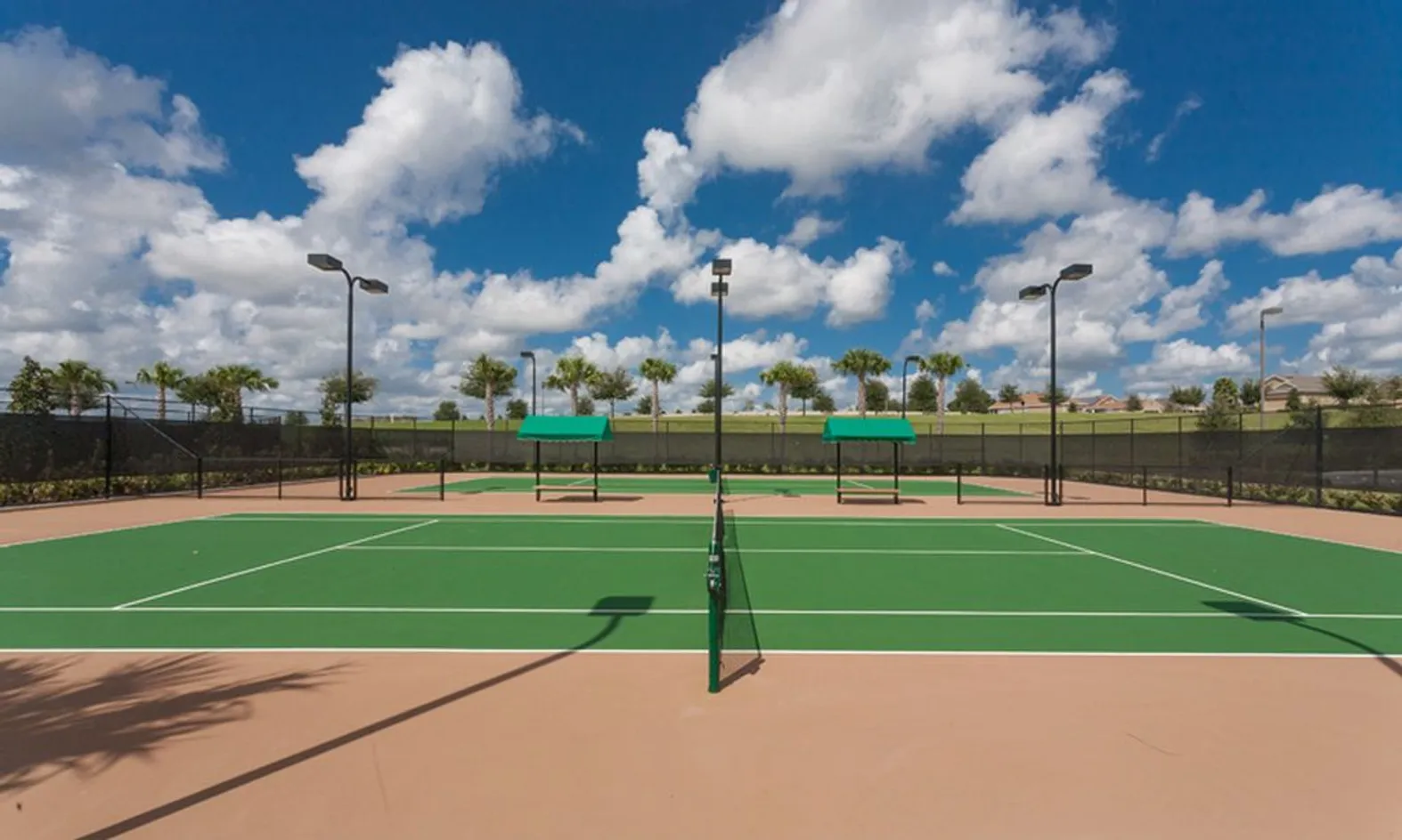 4 Lighted Tennis Courts