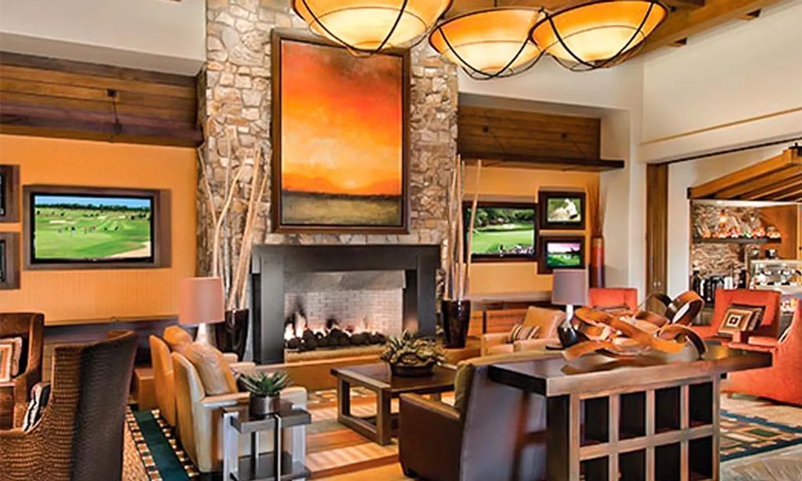 Fireside TV Lounge