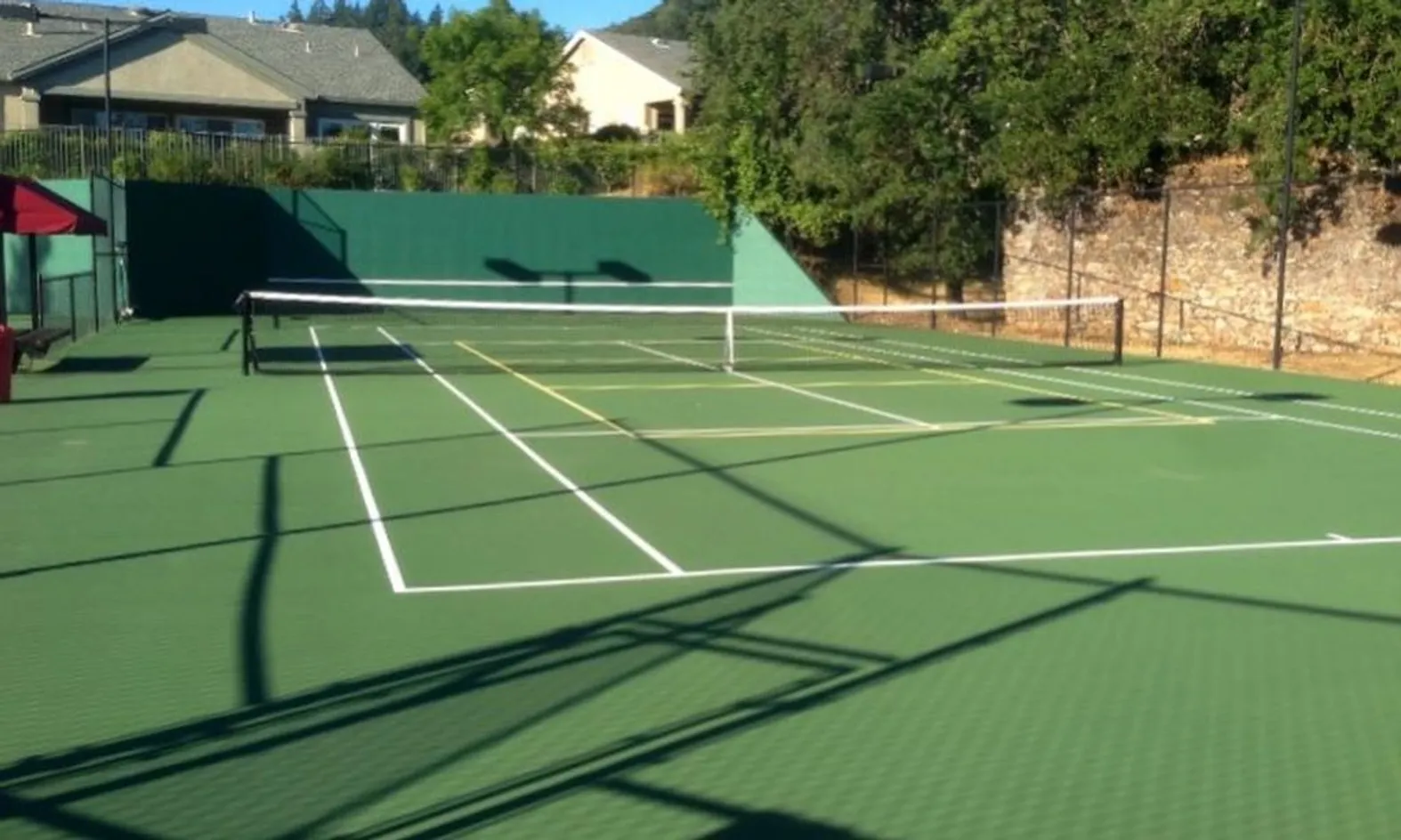 2 Lighted Tennis Courts