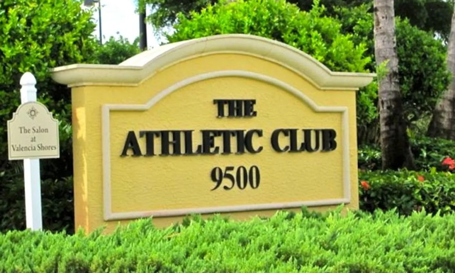Athletic Club Entrance Sign