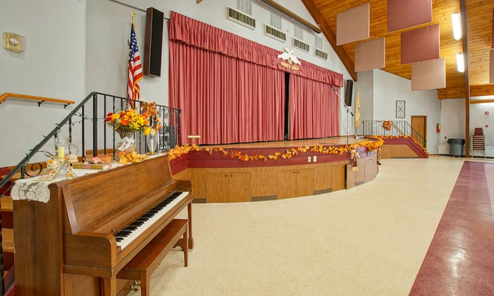 Raised Stage and Piano