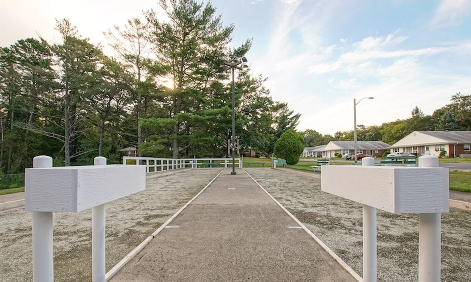 Two Bocce Ball Courts