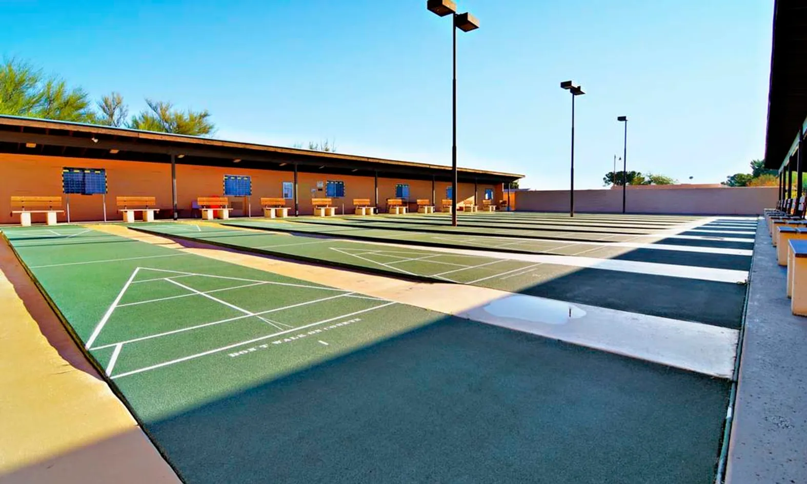 12 Shuffleboard Courts