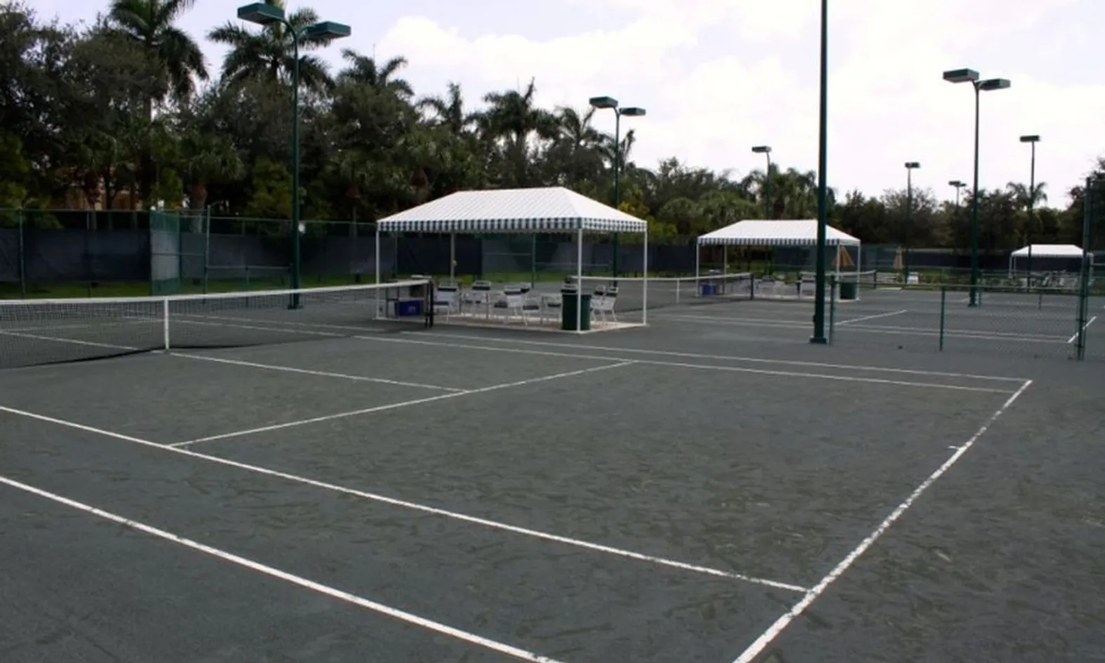 6 Lighted Har-Tru Tennis Courts