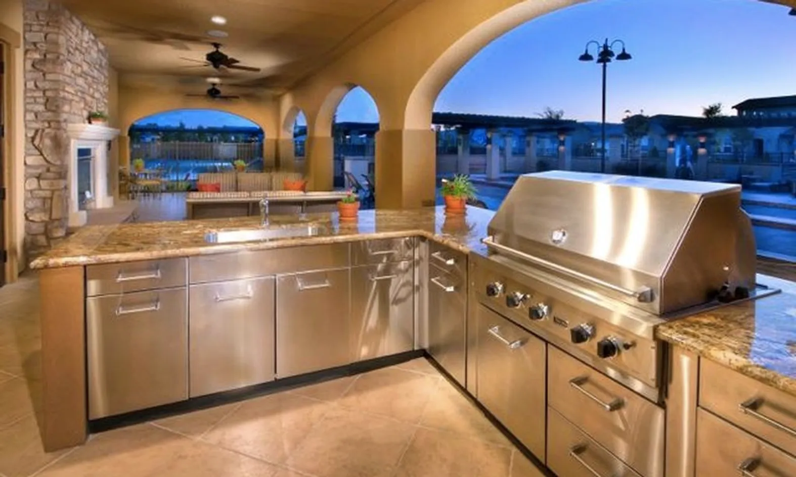 Outdoor BBQ Area