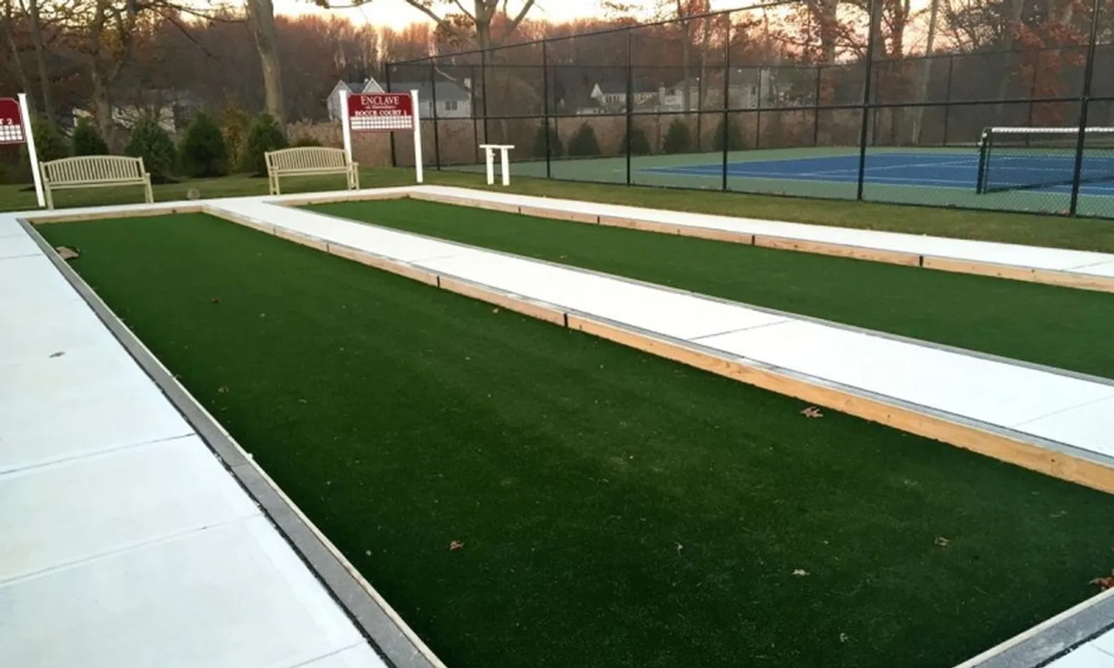 2 Bocce Ball Courts