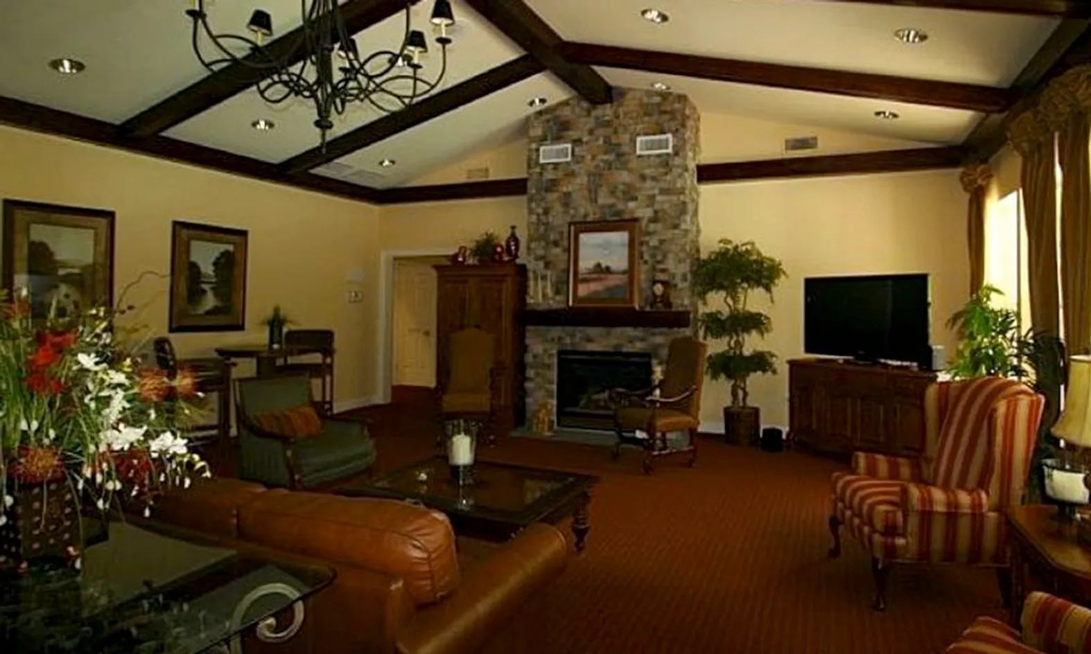 Lounge with Fireplace