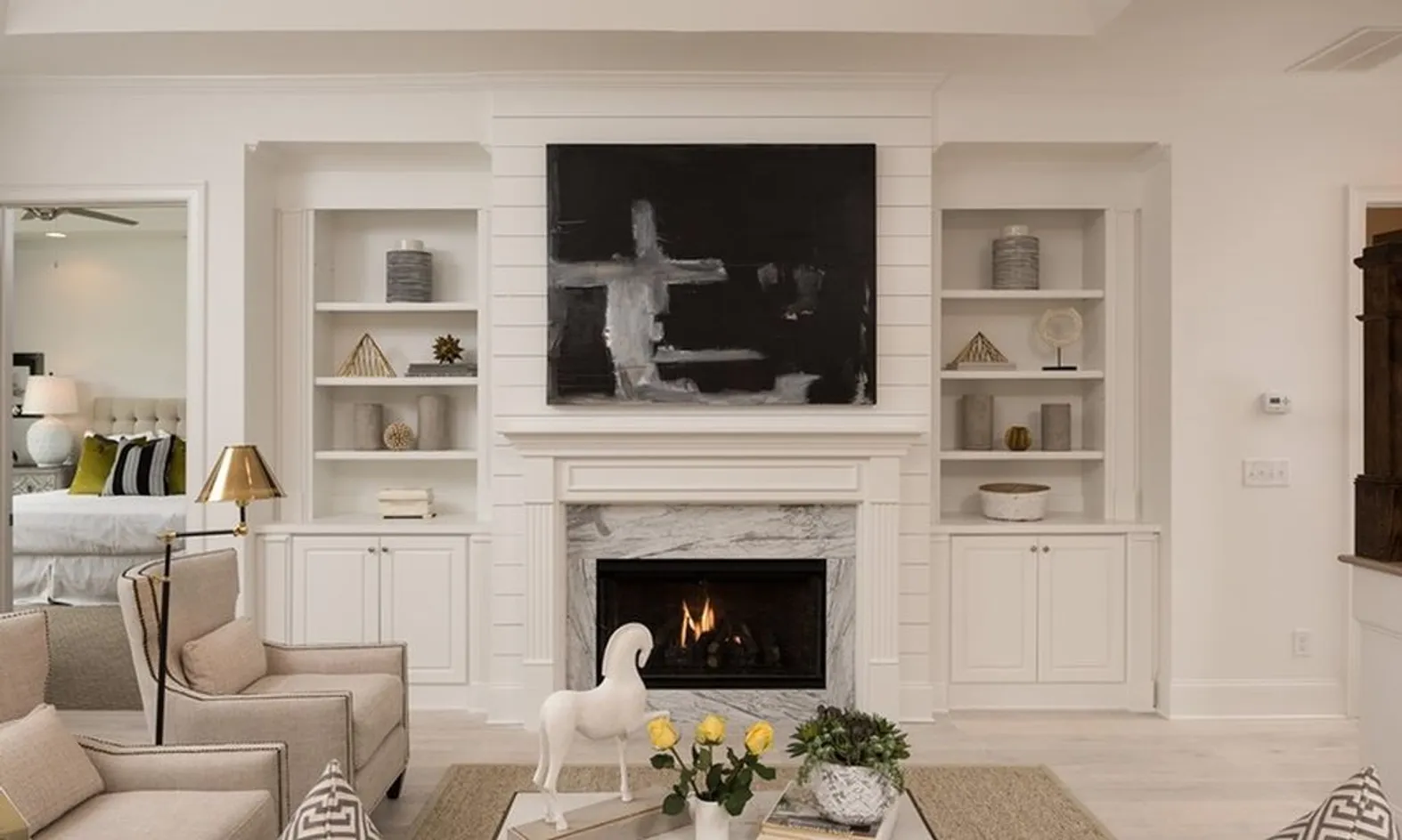 Living Rooms with Fireplaces