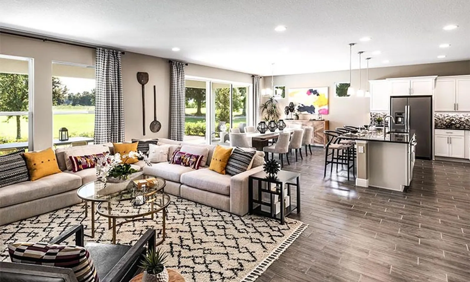 Model Living & Dining Area