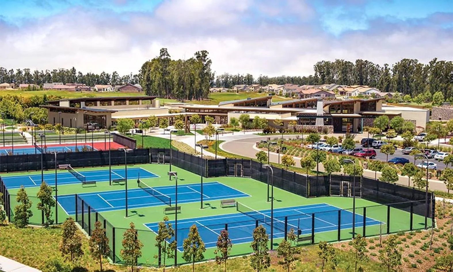 4 Lighted Tennis Courts
