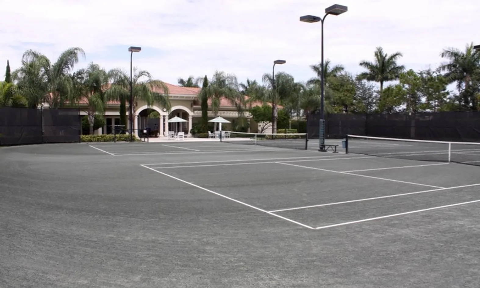 6 Lighted Har-Tru Tennis Courts