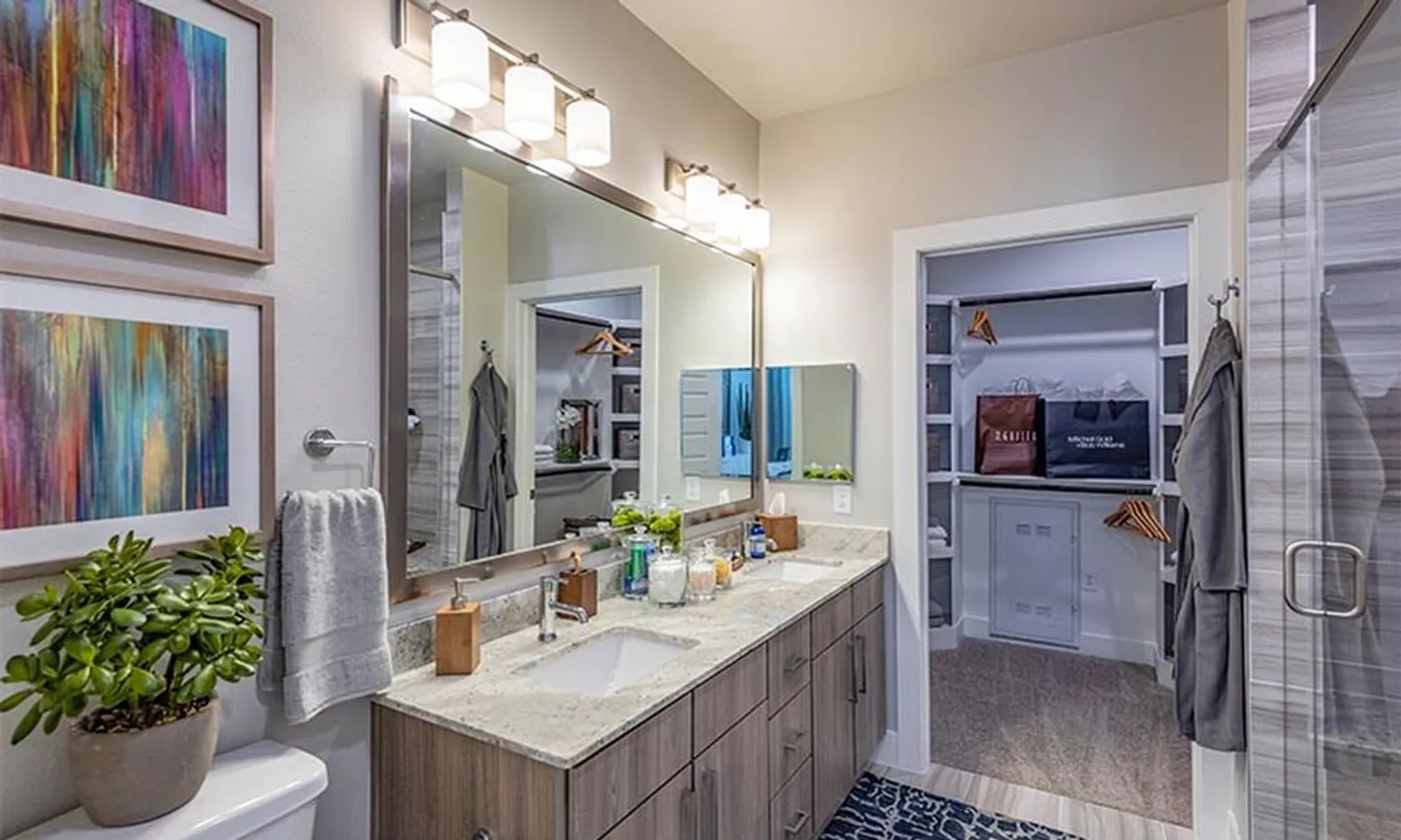 Spacious Walk-In Closets & Elegant Bathrooms