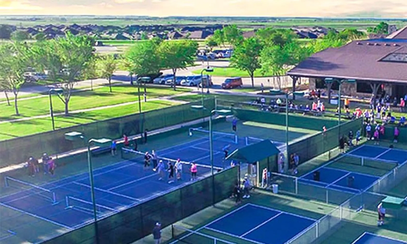 6 Tennis Courts & 4 Pickleball Courts