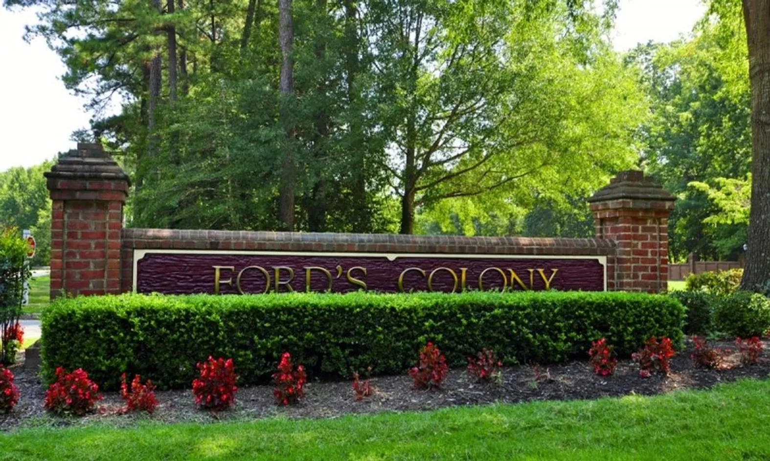Landscaped Entrance Sign
