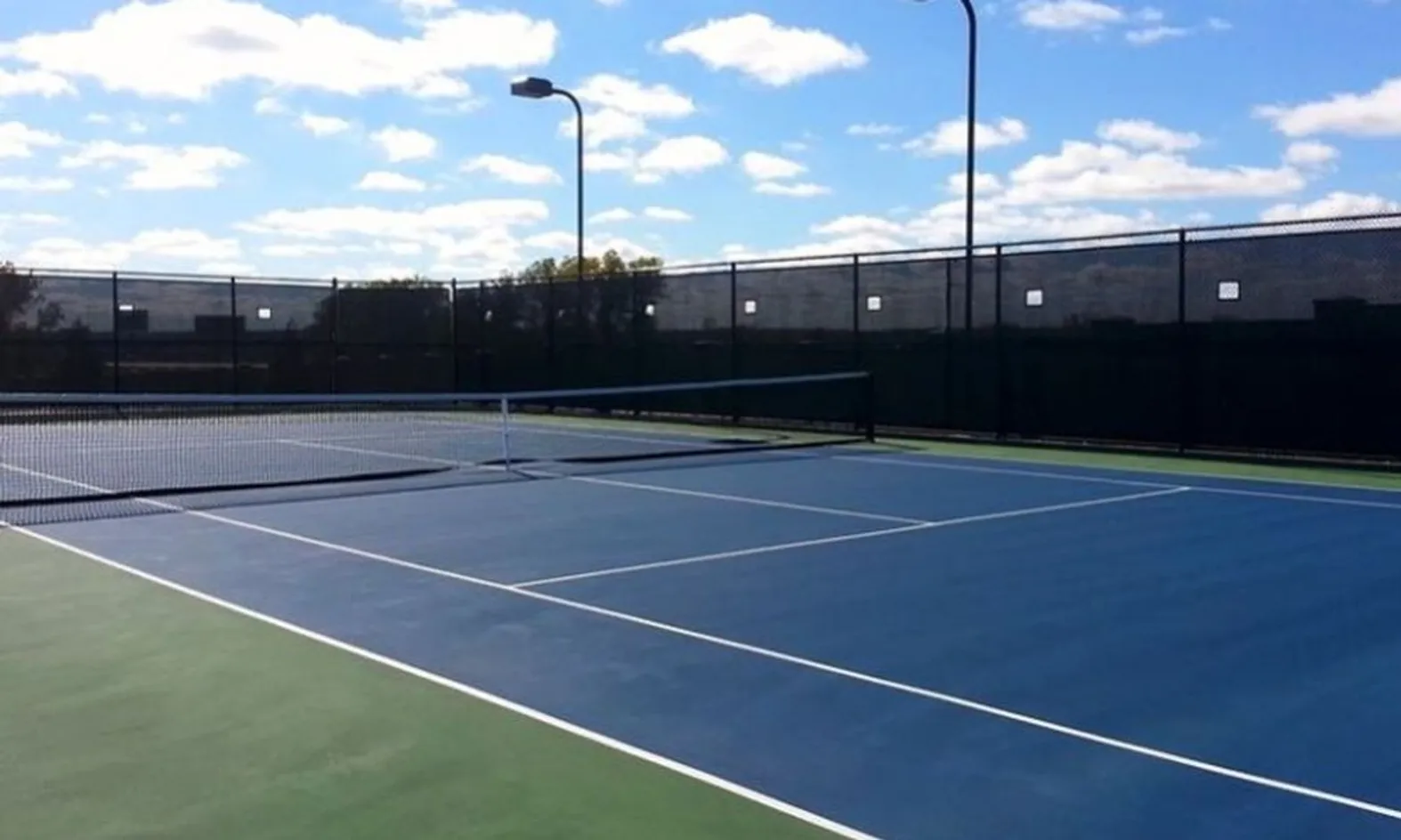 2 Lighted Tennis Courts