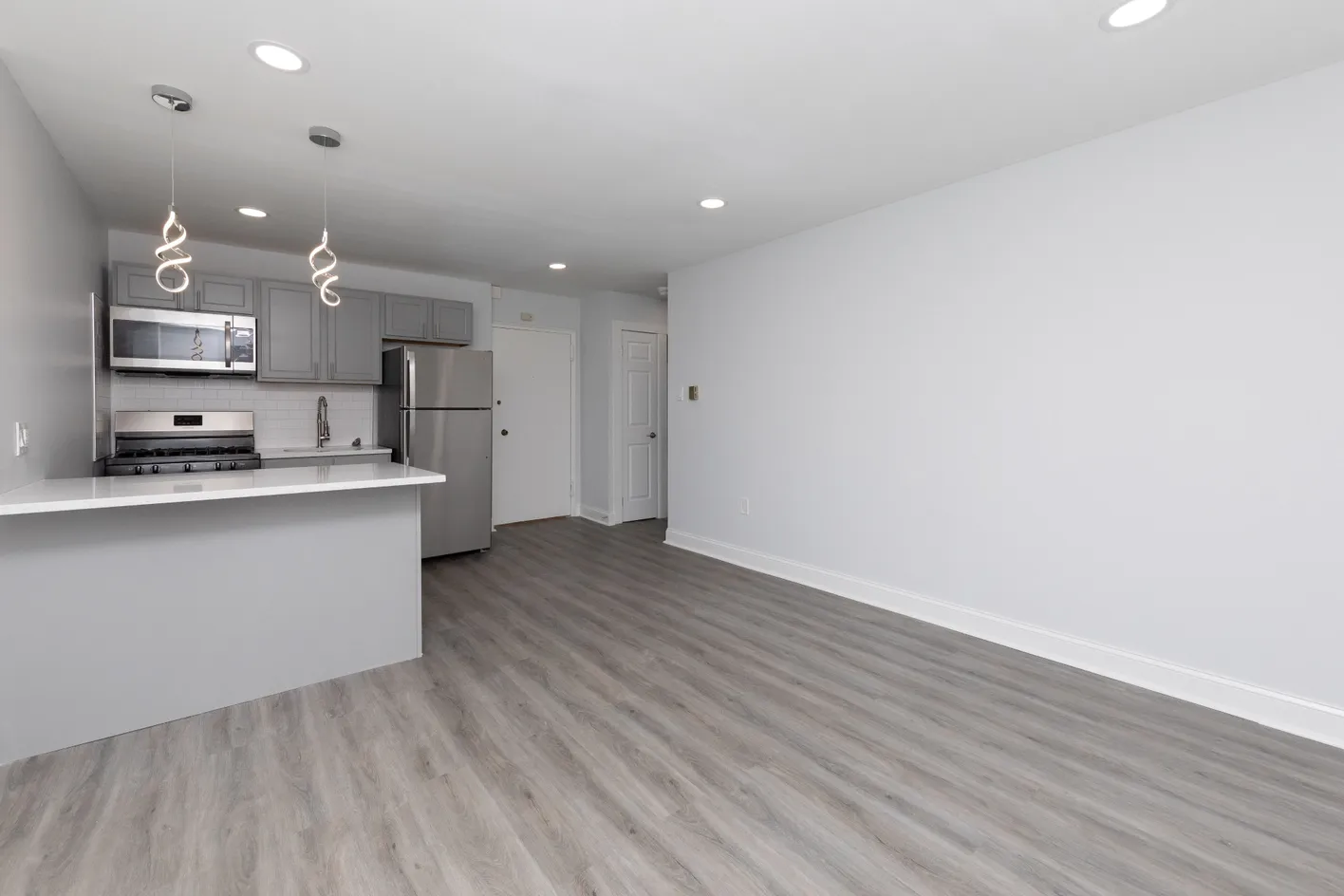 Kitchen, Living Area-Renovated