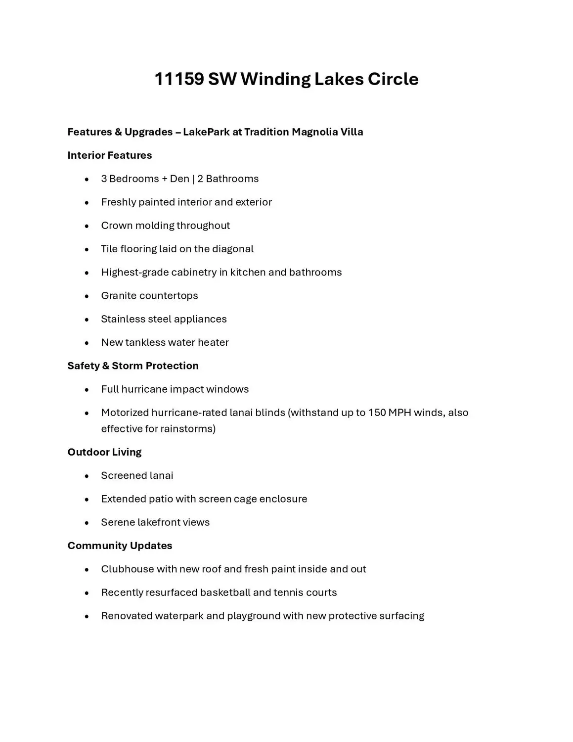 Property Slideshow image 9 of 130 | 11159 sw winding lakes cir, Port Saint Lucie, FL, 34987