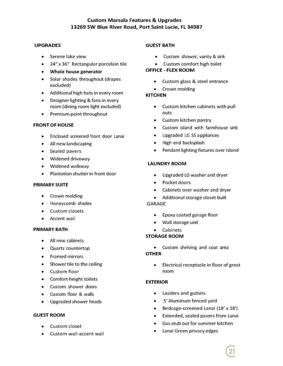 Property Slideshow image 4 of 116 | 13269 sw blue river rd, Port Saint Lucie, FL, 34987