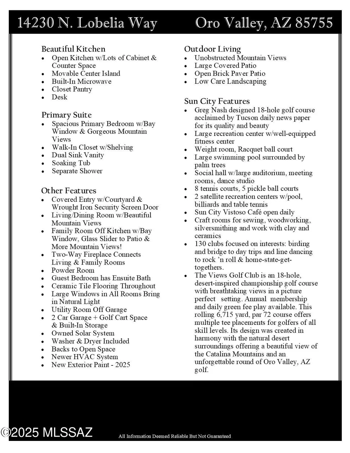 Property Slideshow image 29 of 42 | 14230 n lobelia way, Oro Valley, AZ, 85755