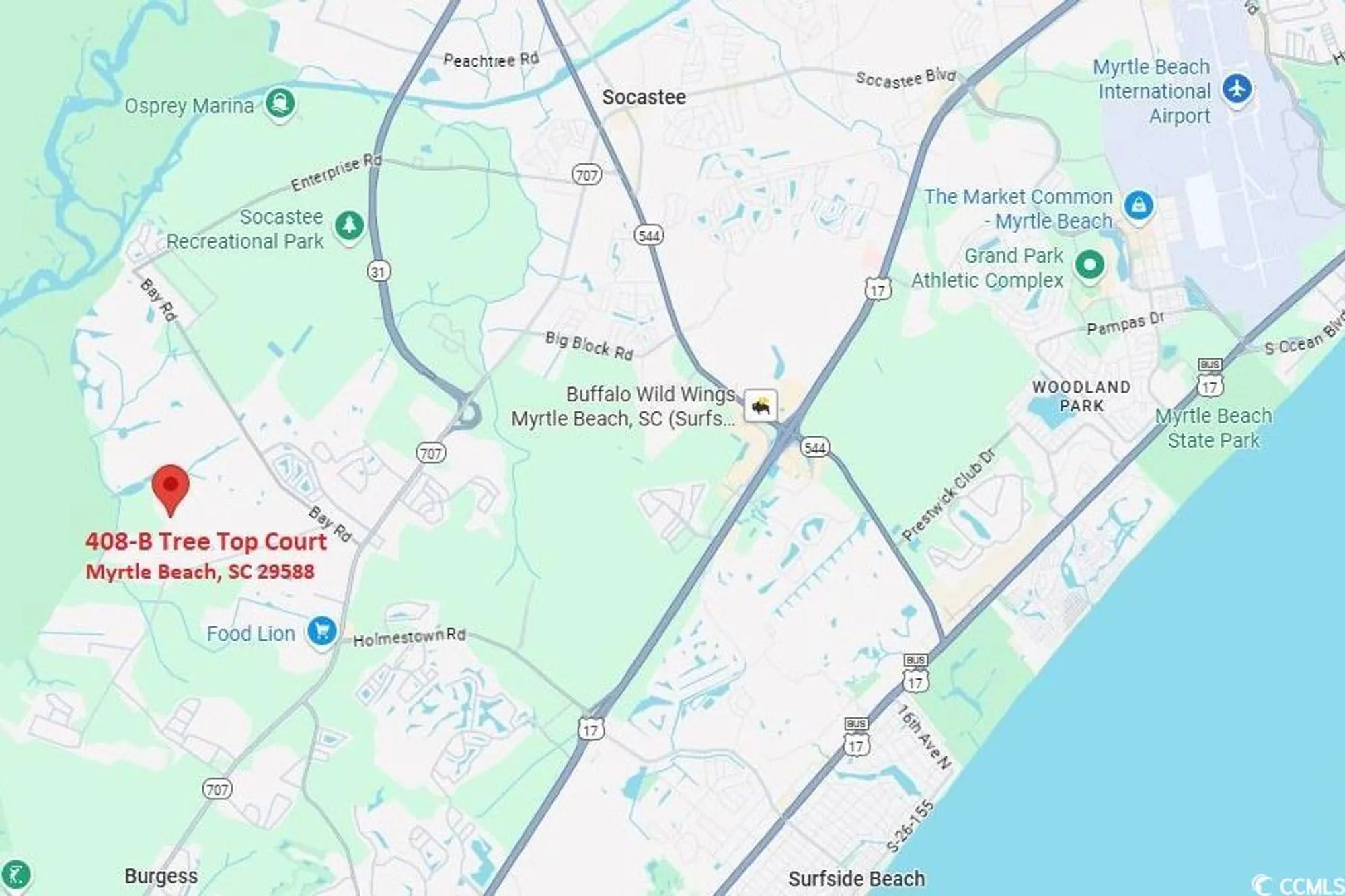 Property Slideshow image 17 of 18 | 408 tree top ct # 8-b, Myrtle Beach, SC, 29588