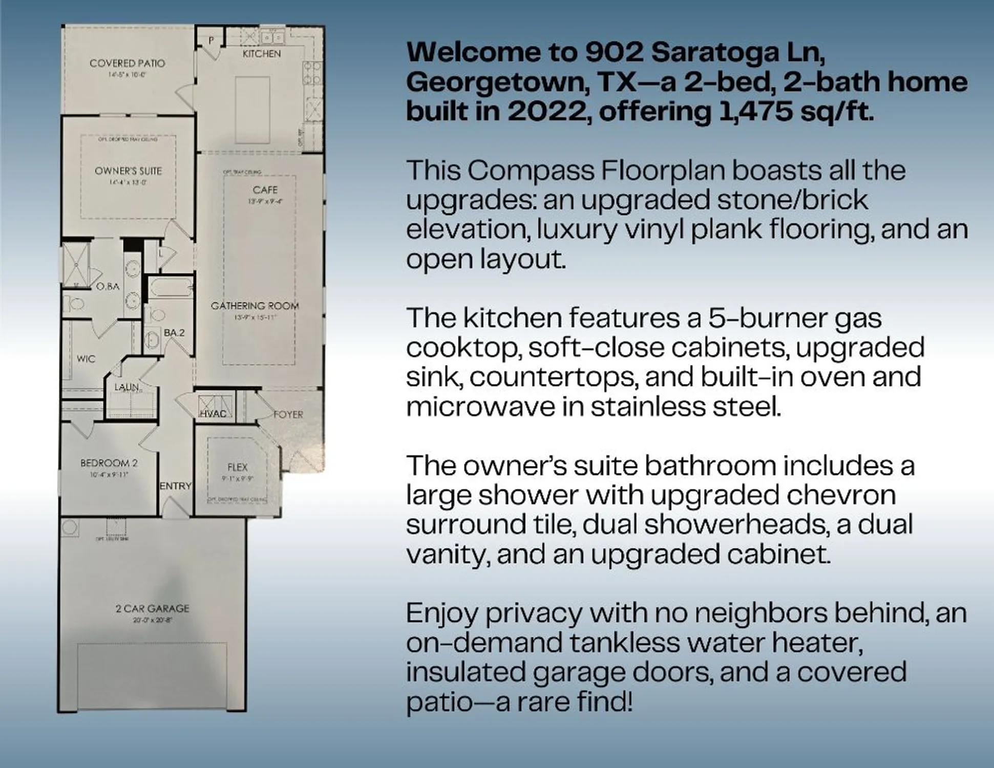 Property Slideshow image 38 of 38 | 902 saratoga ln, Georgetown, TX, 78633