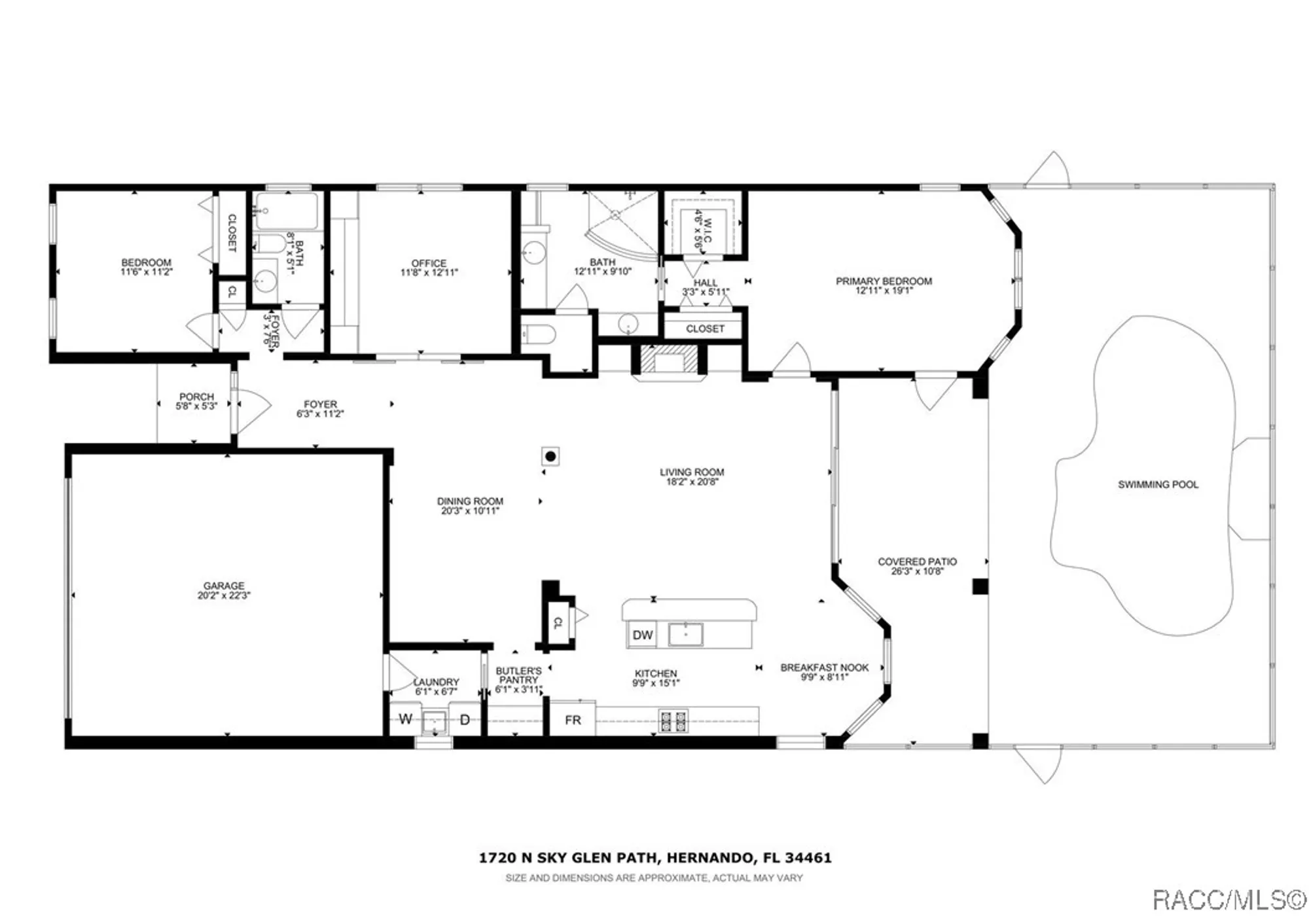 Property Slideshow image 6 of 59 | 1720 n sky glen path, Hernando, FL, 34442