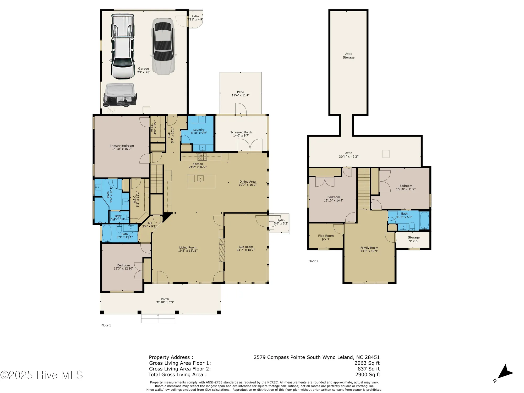 Property Slideshow image 69 of 69 | 2579 compass pointe south wynd ne, Leland, NC, 28451