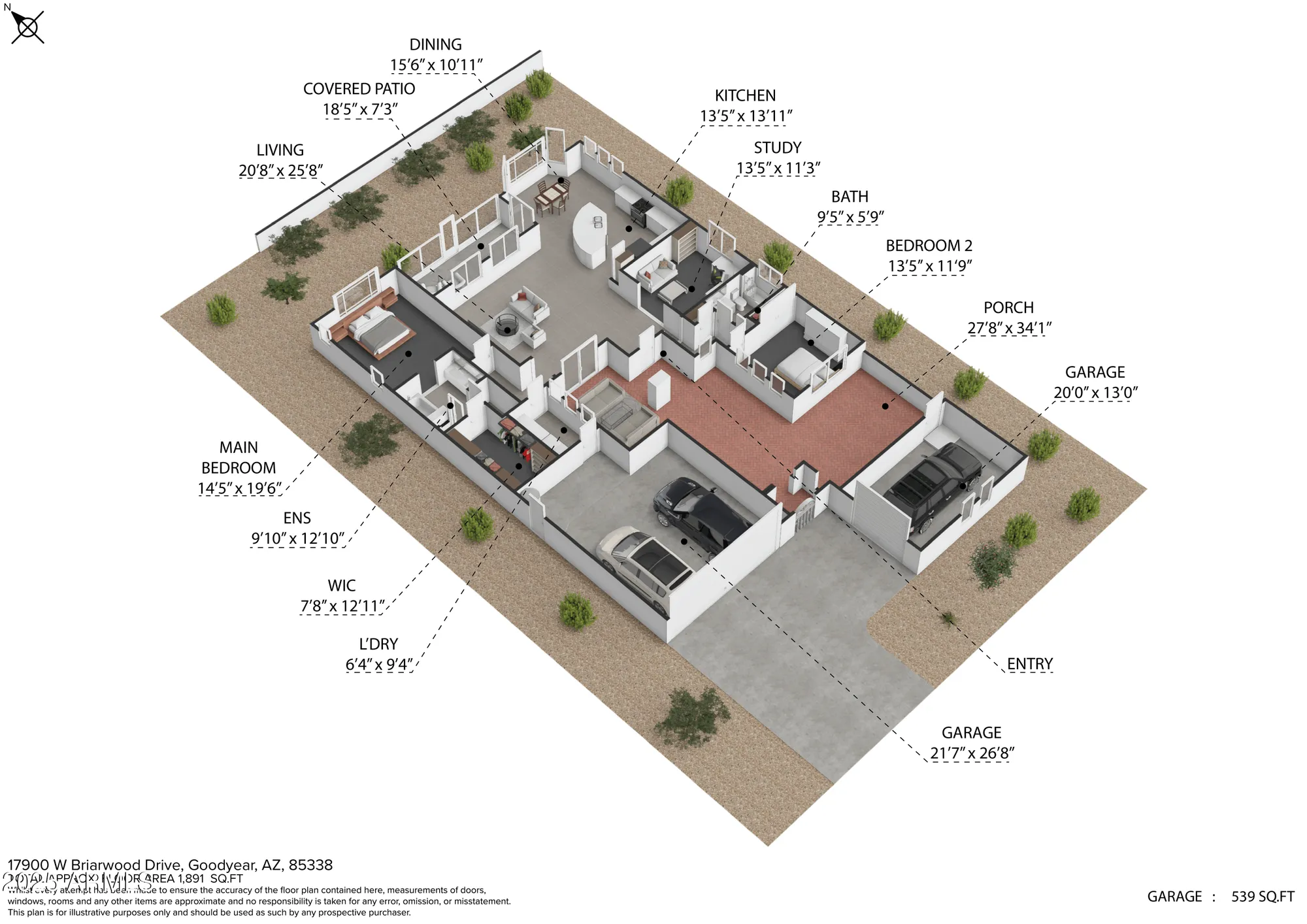 Property Slideshow image 90 of 90 | 17900 w briarwood dr, Goodyear, AZ, 85338