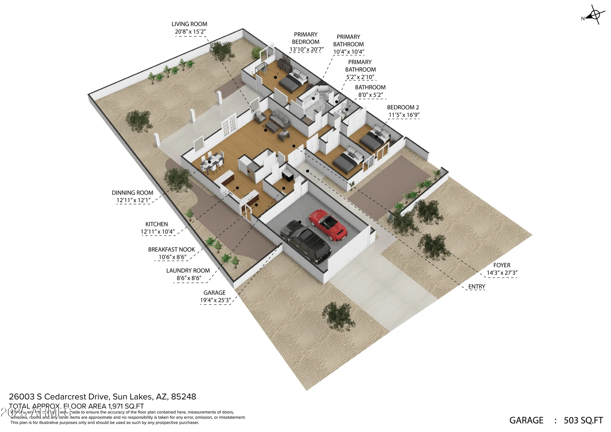 Property Slideshow image 61 of 62 | 26003 s cedarcrest dr, Sun Lakes, AZ, 85248