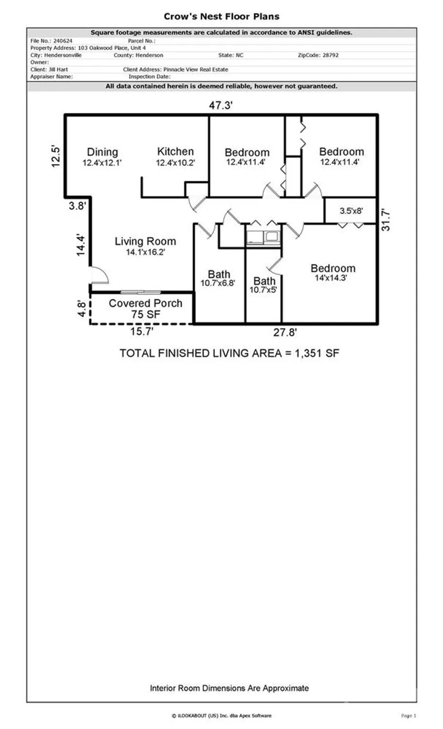 Property Slideshow image 24 of 25 | 103 oakwood pl apt 4, Hendersonville, NC, 28792