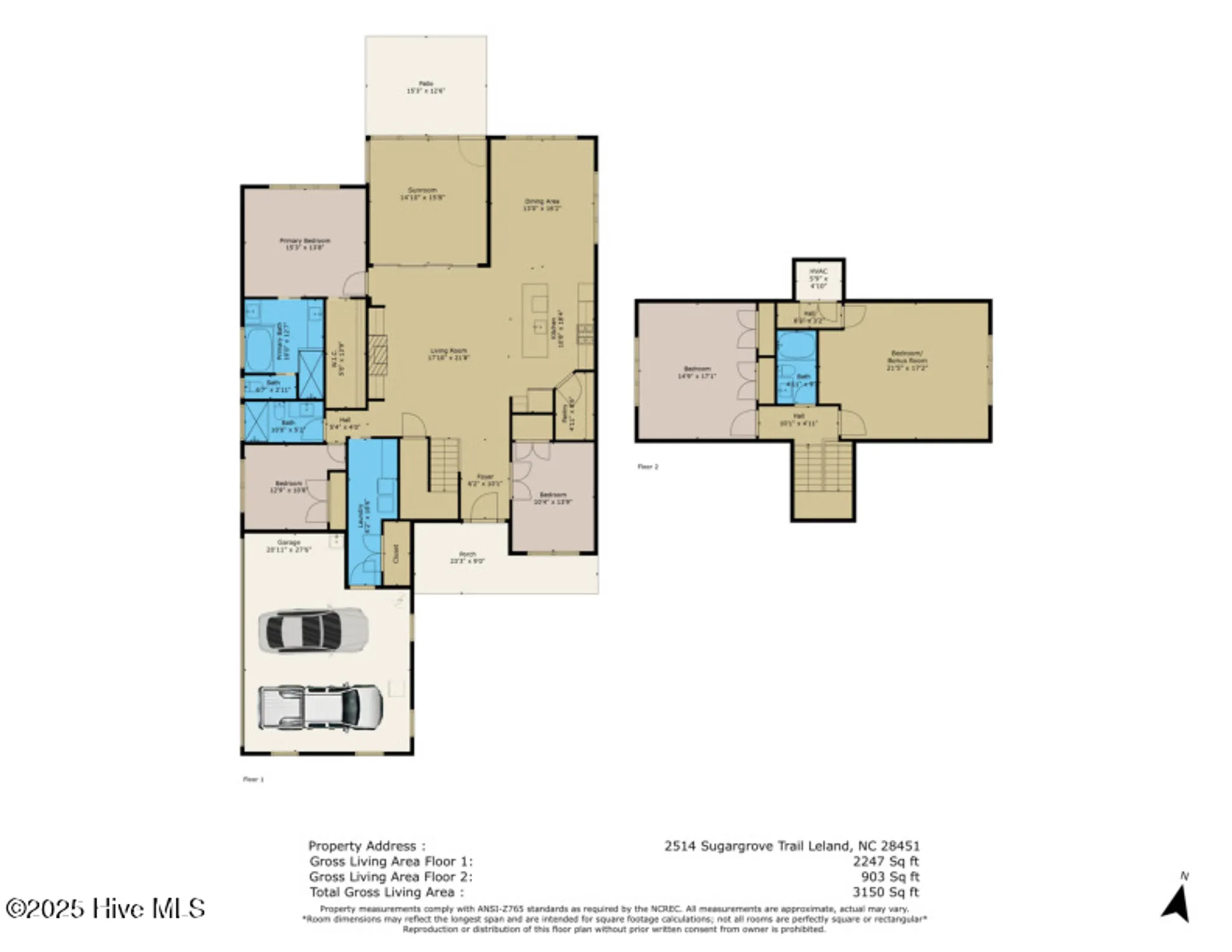 Property Slideshow image 1 of 77 | 2514 sugargrove trl, Leland, NC, 28451