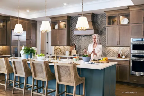 Designer kitchen with island
