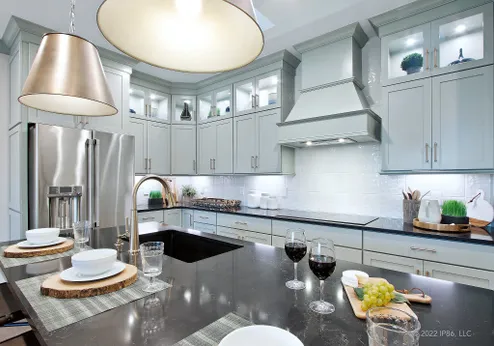 Upscale gourmet kitchen