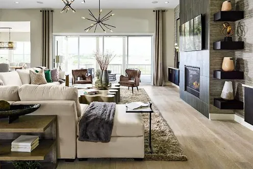 Living Room with Fireplace