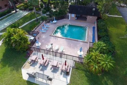 Outdoor Pool from Above