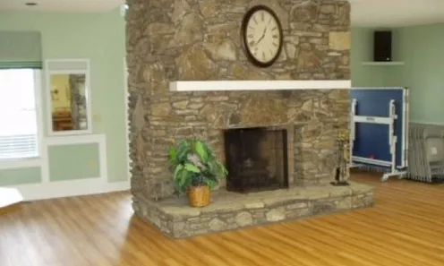 Stone Fireplace