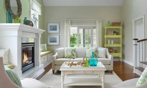 Wood Floors and Gas Fireplaces