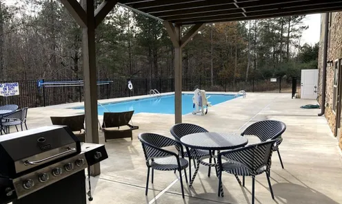 Covered Outdoor Patio with Grilling Area