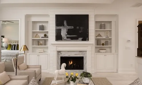 Living Rooms with Fireplaces