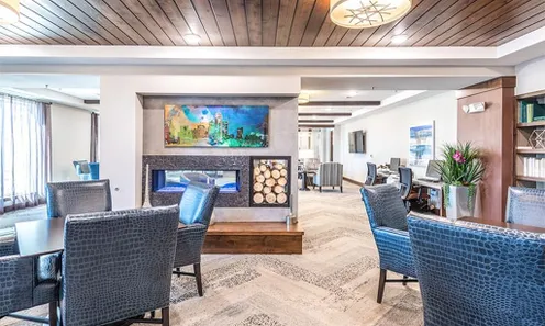 Lounge with Fireplace