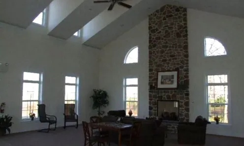 Community Room with Fireplace