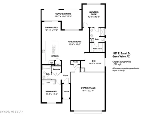 Property Slideshow image 3 of 50 | 1387 e basalt dr, Green Valley, AZ, 85614