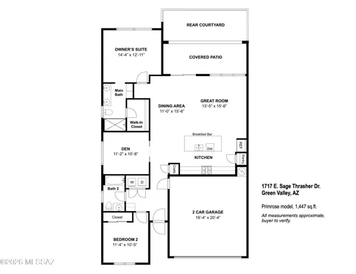 Property Slideshow image 2 of 50 | 1717 e sage thrasher dr, Green Valley, AZ, 85614