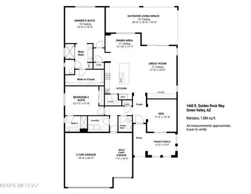 Property Slideshow image 3 of 50 | 1445 e golden rock way, Green Valley, AZ, 85614