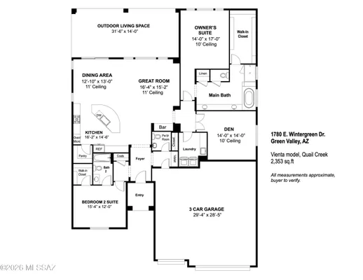 Property Slideshow image 3 of 50 | 1780 e wintergreen dr, Green Valley, AZ, 85614