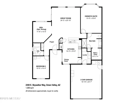 Property Slideshow image 3 of 50 | 2350 e skywalker way, Green Valley, AZ, 85614