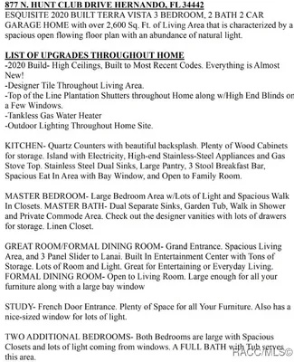 Property Slideshow image 2 of 48 | 877 n hunt club dr, Hernando, FL, 34442