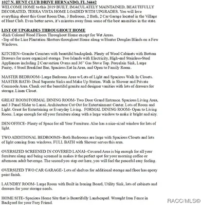 Property Slideshow image 2 of 58 | 1027 n hunt club dr, Hernando, FL, 34442