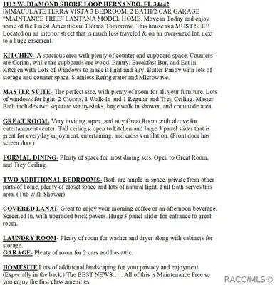 Property Slideshow image 2 of 63 | 1112 w diamond shore loop # 45, Hernando, FL, 34442