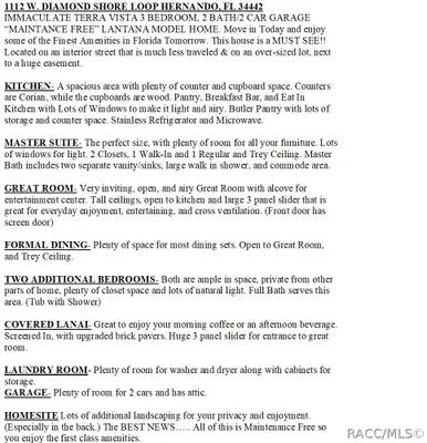 Property Slideshow image 2 of 63 | 1112 w diamond shore loop # 45, Hernando, FL, 34442